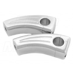MOCOWANIA UCHWYTY RISERY KIEROWNICY CALOWEJ 25,4MM CHROM
