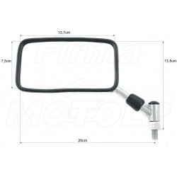 LUSTRA LUSTERKA CHROM METAL HONDA VTX 1300 VTX 1800 VT 1300 CX FURY HOMOLOGACJA E9