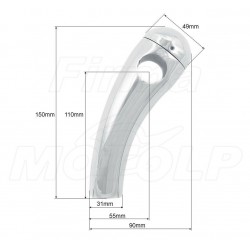MOCOWANIA UCHWYTY RISERY KIEROWNICY CAL 25,4MM SUZUKI BOULEVARD C50 C90 M95 C50T C90T