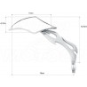 LUSTRA LUSTERKA CHROM METAL HONDA VT 600 750 1100 SHADOW C2 C3 C4 C5