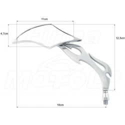LUSTRA LUSTERKA CHROM METAL SUZUKI M1500 M90 800 1500 1600 INTRUDER