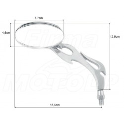 LUSTRA LUSTERKA CHROM METAL SUZUKI M1500 M90 800 1500 1600 INTRUDER