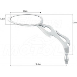 LUSTRA LUSTERKA CHROM METAL YAMAHA XVS 1600 1700 WARRIOR SILVERADO