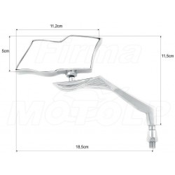 LUSTRA LUSTERKA CHROM METAL HONDA F6C 1500 VALKYRIE VF 750 MAGNA
