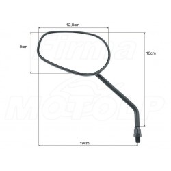 LUSTRA LUSTERKA CZARNY MAT METAL KAWASAKI EN 500 VN 500 800 900 VULCAN HOMOLOGACJA E9