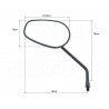 LUSTRA LUSTERKA CZARNY MAT METAL YAMAHA XVS 950 1300 MIDNIGHT STAR HOMOLOGACJA E9