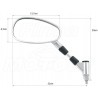 LUSTRA LUSTERKA CHROM HONDA VT 600 750 1100 SHADOW C2 C3 C4 C5 HOMOLOGACJA E11