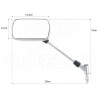 LUSTRA LUSTERKA CHROM HYOSUNG GV 125 250 GV125 GV250 HOMOLOGACJA E9