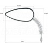 LUSTRA LUSTERKA METAL HARLEY DAVIDSON HD CHROM 8MM