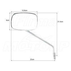 LUSTRA LUSTERKA CHROM YAMAHA XVS 125 250 DRAG STAR HOMOLOGACJA E11