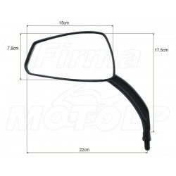 LUSTRA LUSTERKA CZARNY MAT HONDA VT 600 750 1100 SHADOW C2 C3 C4 C5 HOMOLOGACJA E9
