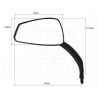 LUSTRA LUSTERKA CZARNY MAT HONDA VT 600 750 1100 SHADOW C2 C3 C4 C5 HOMOLOGACJA E9