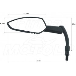 LUSTRA LUSTERKA CZARNY MAT HYOSUNG GV 125 250 GV125 GV250