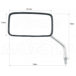 LUSTRA LUSTERKA CHROM YAMAHA XVS 650 1100 DRAG STAR HOMOLOGACJA E9