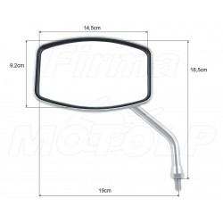 LUSTRA LUSTERKA CHROM HONDA CMX 125 REBEL VT 125 SHADOW HOMOLOGACJA E9