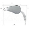 LUSTRA LUSTERKA METAL HARLEY DAVIDSON HD CHROM 8MM