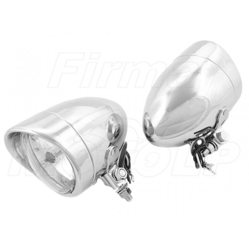 REFLEKTORY LIGHTBARY LAMPY PRZÓD 4 CALE CHROM HOMOLOGACJA E9