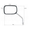 LUSTRA LUSTERKA CHROM HONDA CMX 125 REBEL VT 125 SHADOW HOMOLOGACJA E9