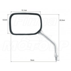 LUSTRA LUSTERKA CHROM SUZUKI C1800 R C109R VZR VZ 800 INTRUDER HOMOLOGACJA E9