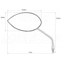 LUSTRA LUSTERKA CHROM SUZUKI M1500 M90 800 1500 1600 INTRUDER