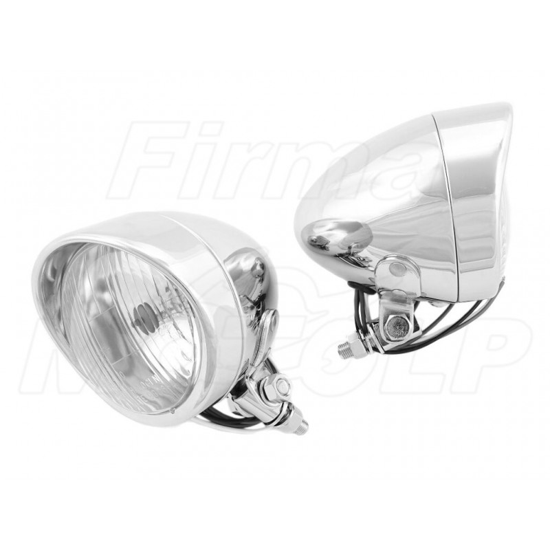 REFLEKTORY LIGHTBARY LAMPY PRZÓD 4 CALE CHROM HOMOLOGACJA E4