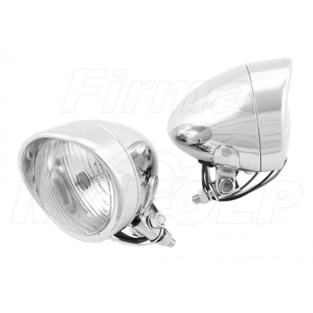 REFLEKTORY LIGHTBARY LAMPY PRZÓD 4 CALE CHROM HOMOLOGACJA E4