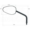 LUSTRA LUSTERKA CZARNY MAT HONDA VTX 1300 VTX 1800 VT 1300 CX FURY HOMOLOGACJA E9