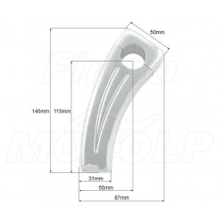 MOCOWANIA UCHWYTY RISERY DO PÓŁKI KIEROWNICY 22MM CHROM