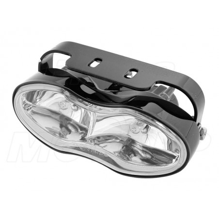 REFLEKTOR LIGHTBAR LAMPA HALOGEN PRZÓD PODWÓJNA CZARNA H3 HOMOLOGACJA E11