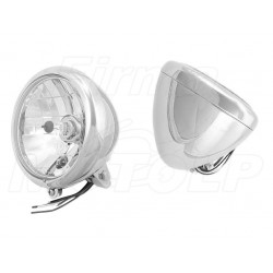 REFLEKTORY LIGHTBARY LAMPY PRZÓD 5,5 CALA CHROM HOMOLOGACJA E9 HC/R