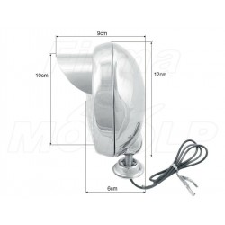 REFLEKTOR LIGHTBAR LAMPA PRZÓD CHROMOWANY 4,5 CALA
