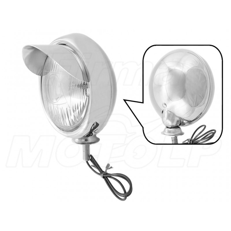 REFLEKTOR LIGHTBAR LAMPA PRZÓD CHROMOWANY 4,5 CALA