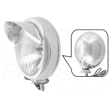 REFLEKTOR LIGHTBAR LAMPA PRZÓD CHROMOWANY 4,5 CALA
