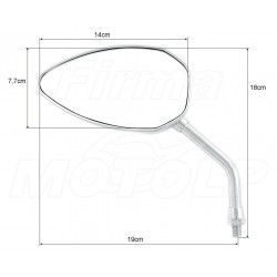 LUSTRA LUSTERKA CHROM HONDA CMX 125 REBEL VT 125 SHADOW HOMOLOGACJA E9