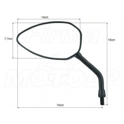 LUSTRA LUSTERKA CZARNY MAT HONDA CMX 125 REBEL VT 125 SHADOW HOMOLOGACJA E9