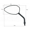 LUSTRA LUSTERKA CZARNY MAT HONDA CMX 125 REBEL VT 125 SHADOW HOMOLOGACJA E9