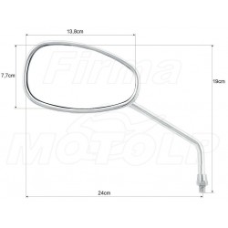 LUSTRA LUSTERKA CHROM YAMAHA XVS 650 1100 DRAG STAR HOMOLOGACJA E11