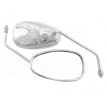 LUSTRA LUSTERKA CHROM YAMAHA XVS 125 250 DRAG STAR HOMOLOGACJA E11