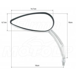 LUSTRA LUSTERKA CHROM SUZUKI M1500 M90 800 1500 1600 INTRUDER