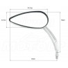 LUSTRA LUSTERKA CHROM SUZUKI M1500 M90 800 1500 1600 INTRUDER