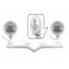 STELAŻ Z LAMPAMI LIGHTBARAMI HONDA VTX 1300 C VTX 1800 C R S HOMOLOGACJA E4, 02B - PRZECIWMGŁOWE