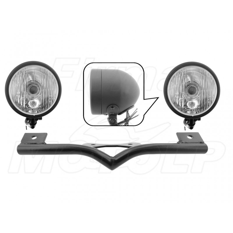 STELAŻ Z LAMPAMI LIGHTBARAMI HONDA VTX 1300 VTX1300 CX FURY HOMOLOGACJA E4 - HR