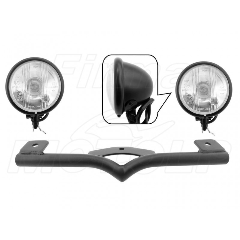 STELAŻ Z LAMPAMI LIGHTBARAMI HARLEY DAVIDSON HD 883 C 1200 C SPORTSTER FXD HOMOLOGACJA E11 MB / E9 C-BS