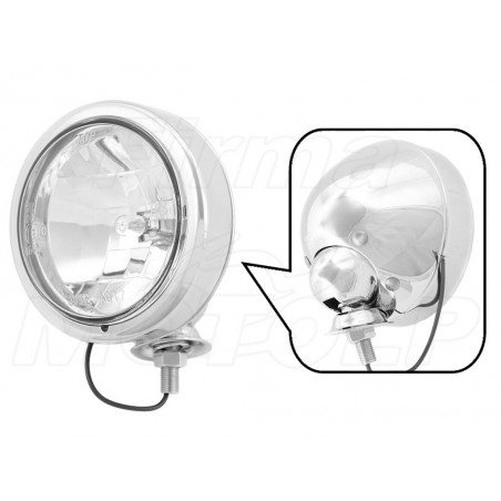 REFLEKTOR LIGHTBAR LAMPA PRZÓD 4 CALE CHROM HOMOLOGACJA E9 HR - HALOGENOWE DROGOWE