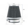 TUNING CHROMOWANY FILTR STOŻKOWY FILTRY STOŻKOWE 48MM 48 MM 48-MM