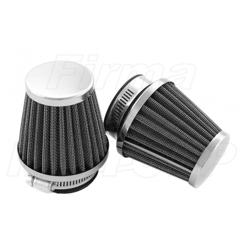 TUNING CHROMOWANY FILTR STOŻKOWY FILTRY STOŻKOWE 48MM 48 MM 48-MM