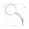LUSTRA LUSTERKA CHROM CZASZKA METAL HARLEY DAVIDSON HD 8MM