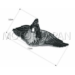 CHROMOWANY OZDOBNY ORNAMENT NA DASZEK 4,5 CALA