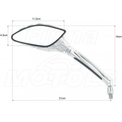 LUSTERKA CHROM YAMAHA XV 125 250 535 VIRAGO