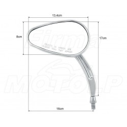 LUSTERKA CHROM HONDA CMX 125 REBEL VT 125 SHADOW